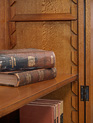 Silky Oak Bookcase – 6 door