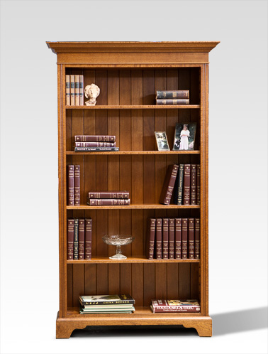 Silky Oak Bookcase – Open Shelf