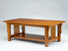 Silky Oak Coffee Table – 2 Dwr