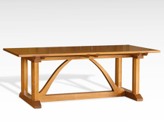 Blackbutt Contemporary Dining Table with mitred tenon legs