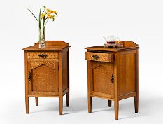 Silky Oak Bedside Cabinet