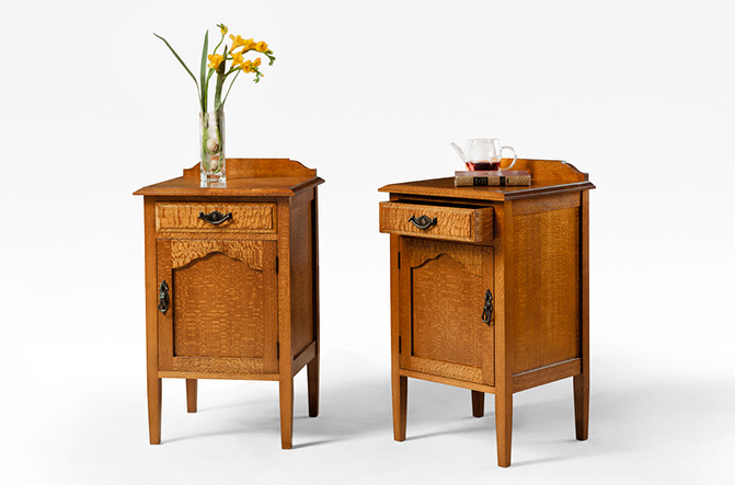 Silky Oak Bedside Cabinet