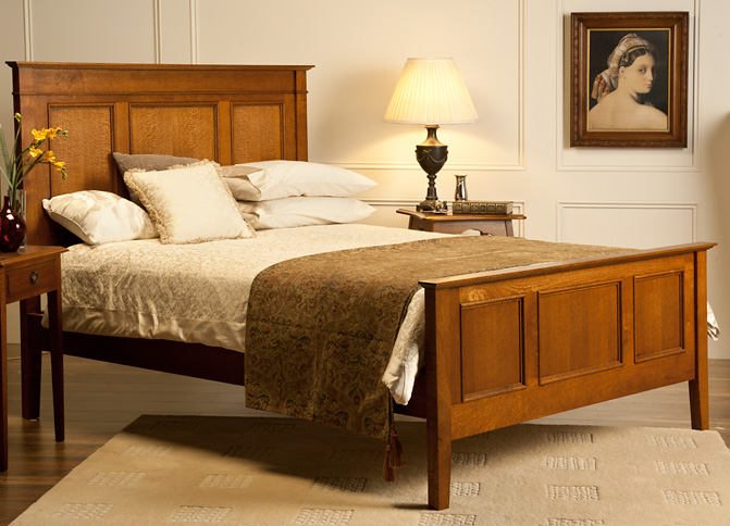 Silky Oak Bed – Paneled