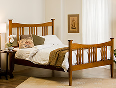 Silky Oak Bed – Spaced Slat