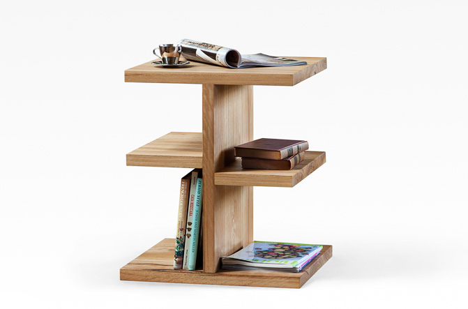 Side Table with shelf