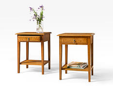 Silky Oak Bedside Cabinet