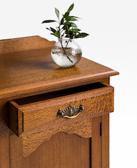 Silky Oak Bedside Cabinet
