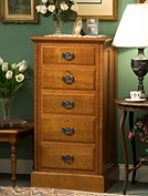 Silky Oak Bedside Table with drawer